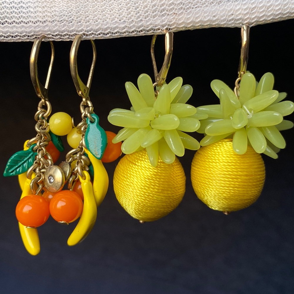 2 pairs of fun J Crew earings